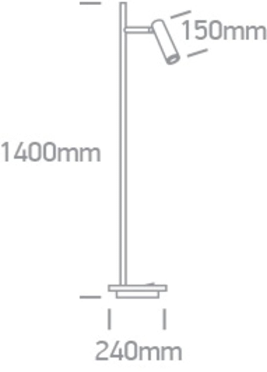 Gólflampi One light