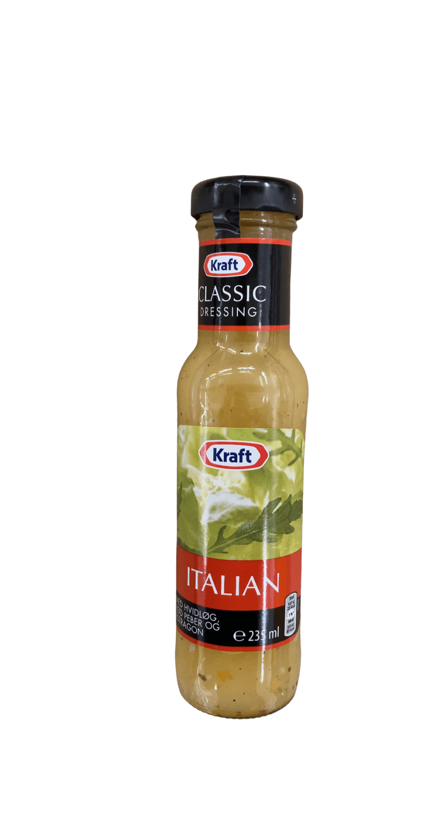 Kraft Classic Dressing ítölsk, hvítlaukur, pipar og estragon 235 ml