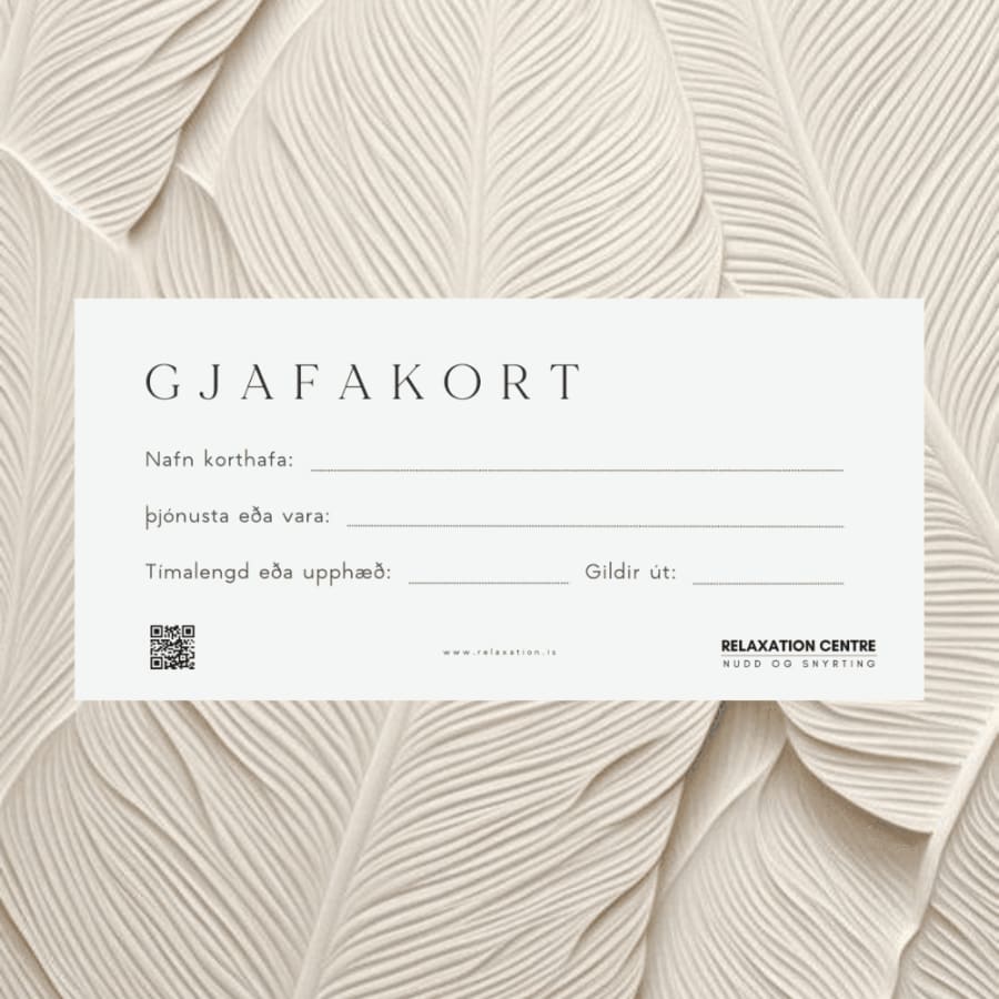 Gjafakort fyrir Axla, Háls og Andlitsnudd – Hárvaxtarmeðferð