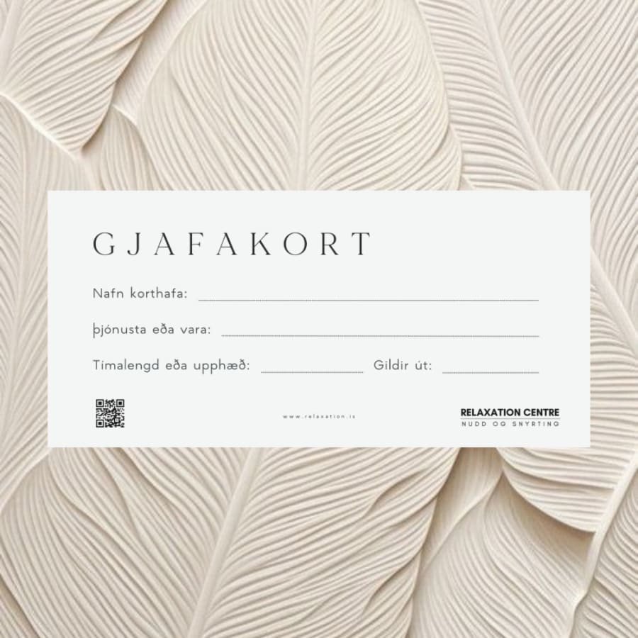Gjafakort fyrir Fótanuddi