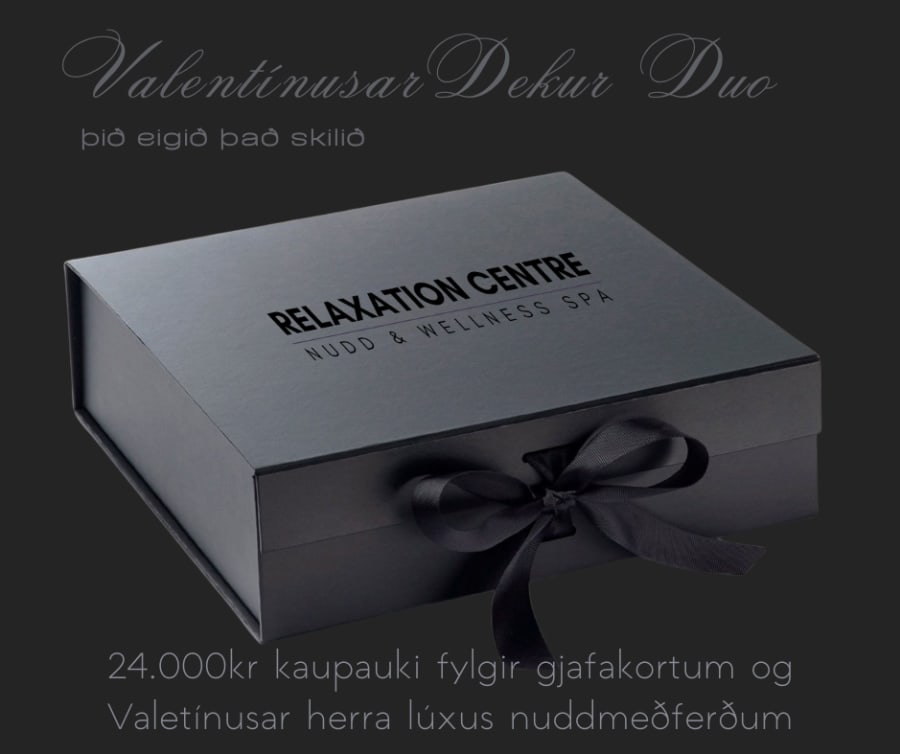 Gjafakort fyrir Valentínusar Luxury Paranuddi og gjafaaskja full af Spa og dekurvörum
