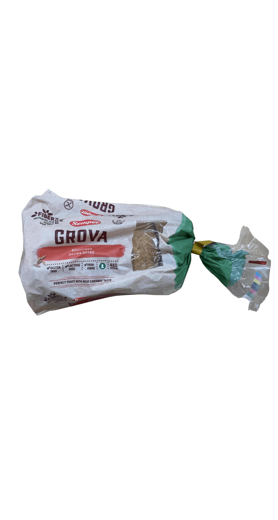 Semper Grova glútenlaust brúnt brauð 450 g