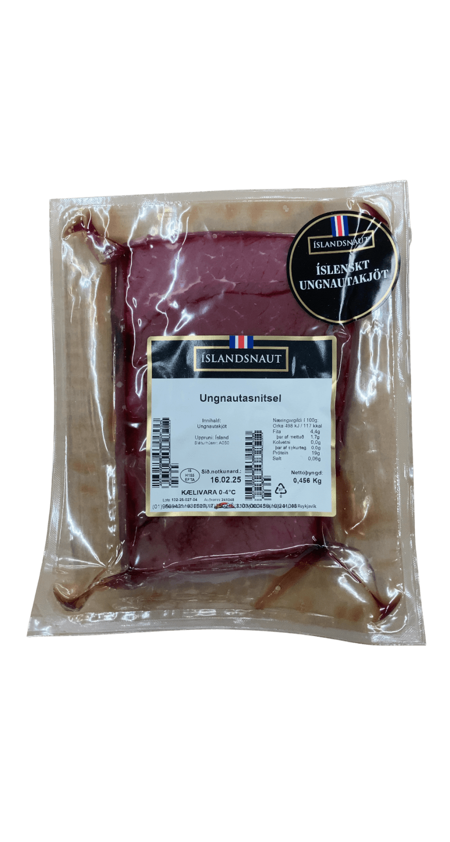Íslandsnaut Ungnautasnitsel 456 g