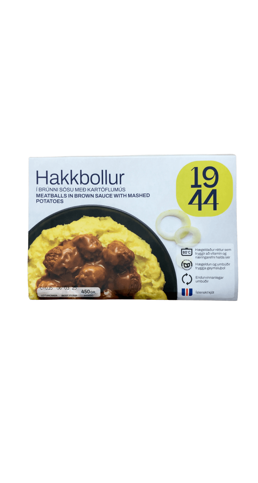 SS Hakkbollur í brúnni sósu með kartöflumús 450 g