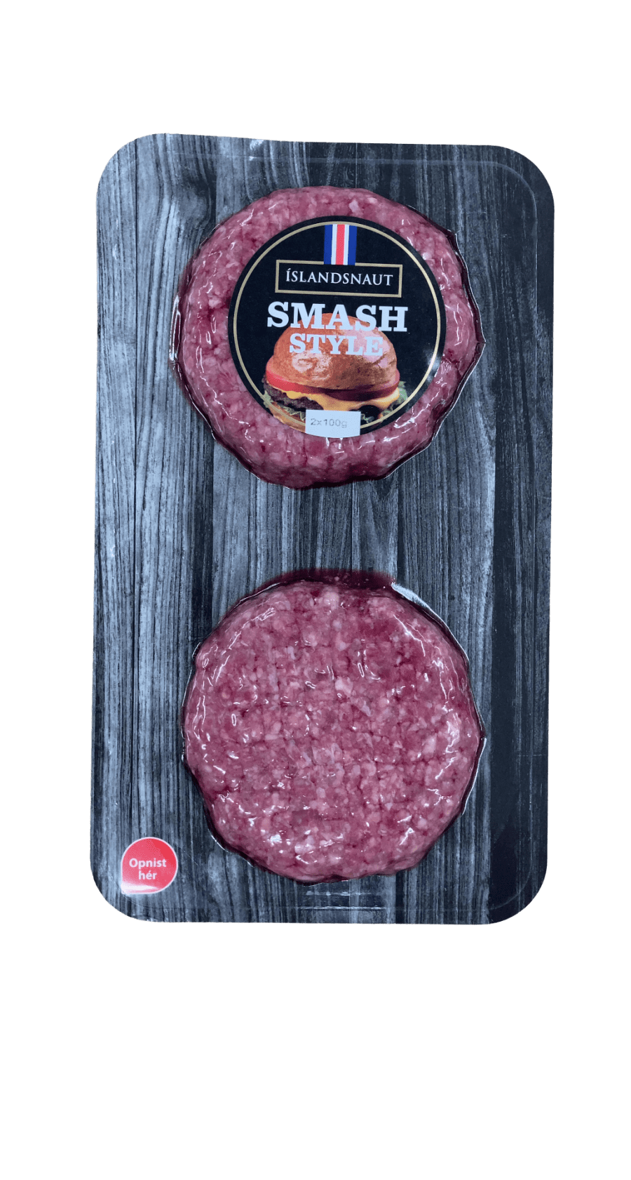 Íslandsnaut Smash Style Hamborgarar 200 g