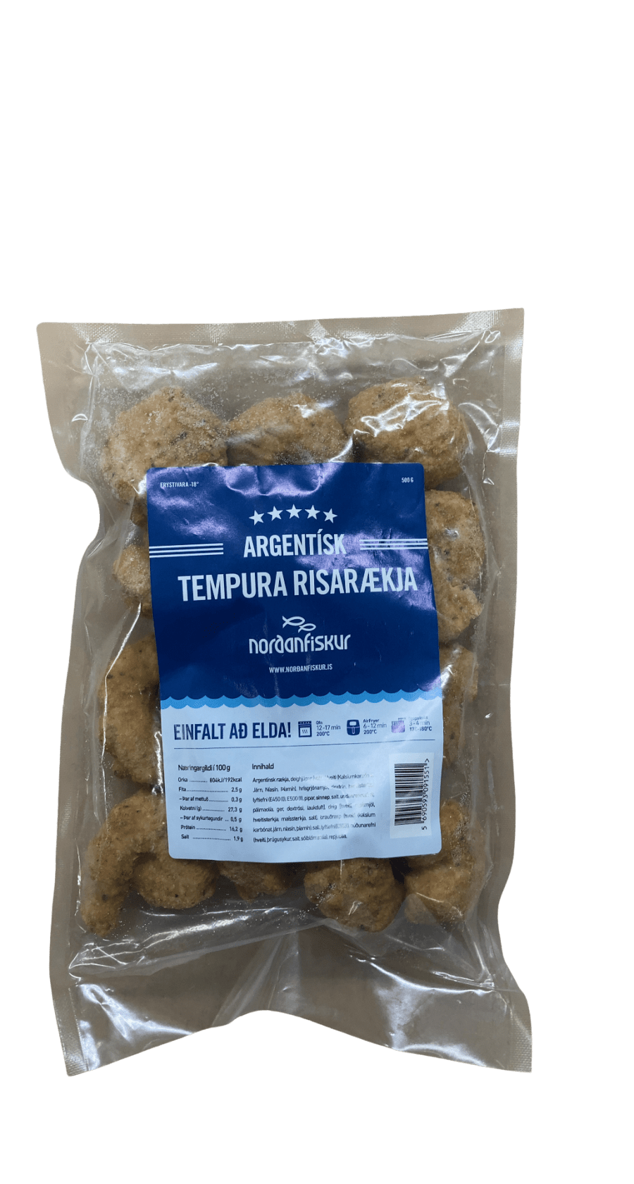 Norðanfiskur Argentínsk tempura risarækja 500 g