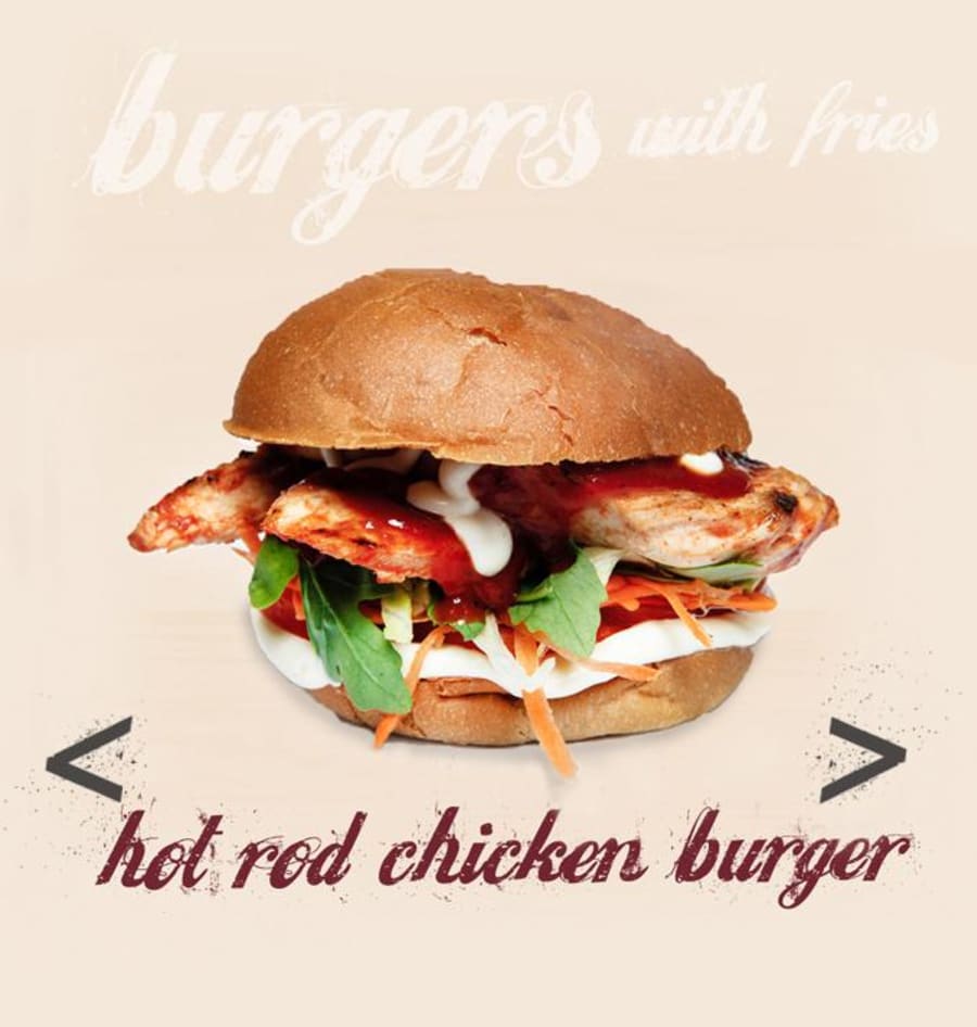 HOT ROD CHICKEN BURGER