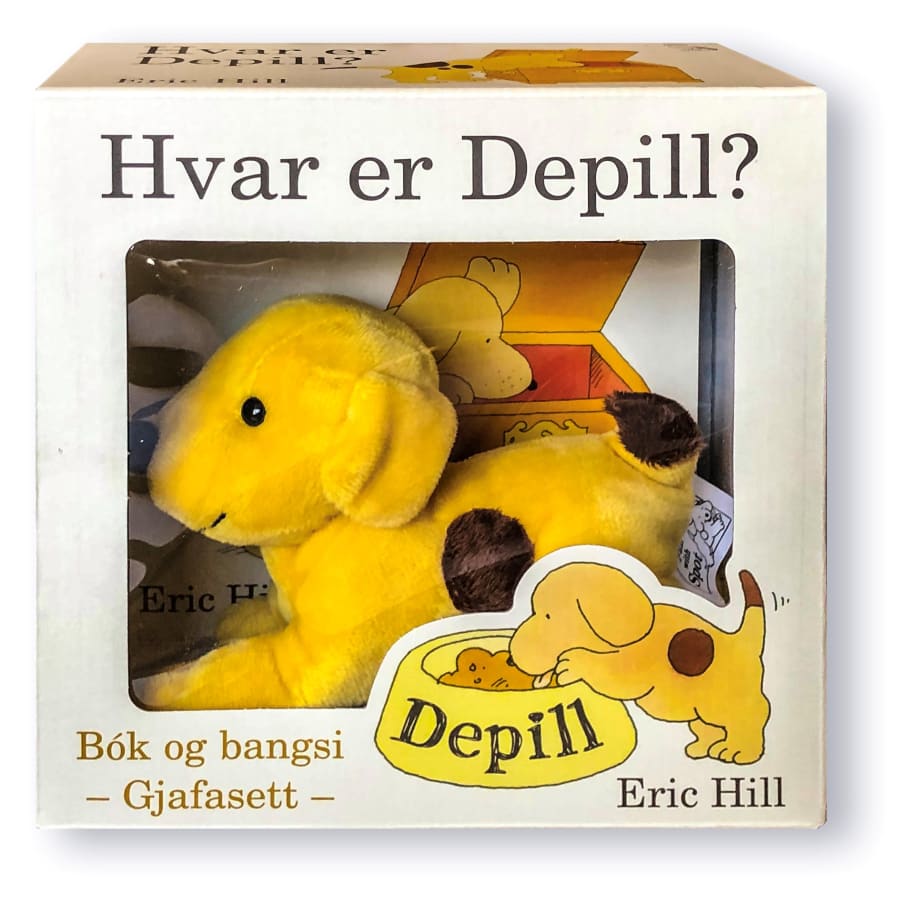 Hvar er Depill - bók og bangsi