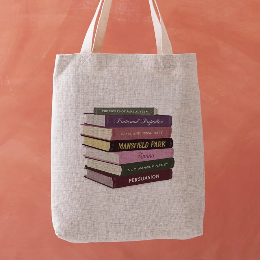 Jane Austen Book Stack - Tote Bag
