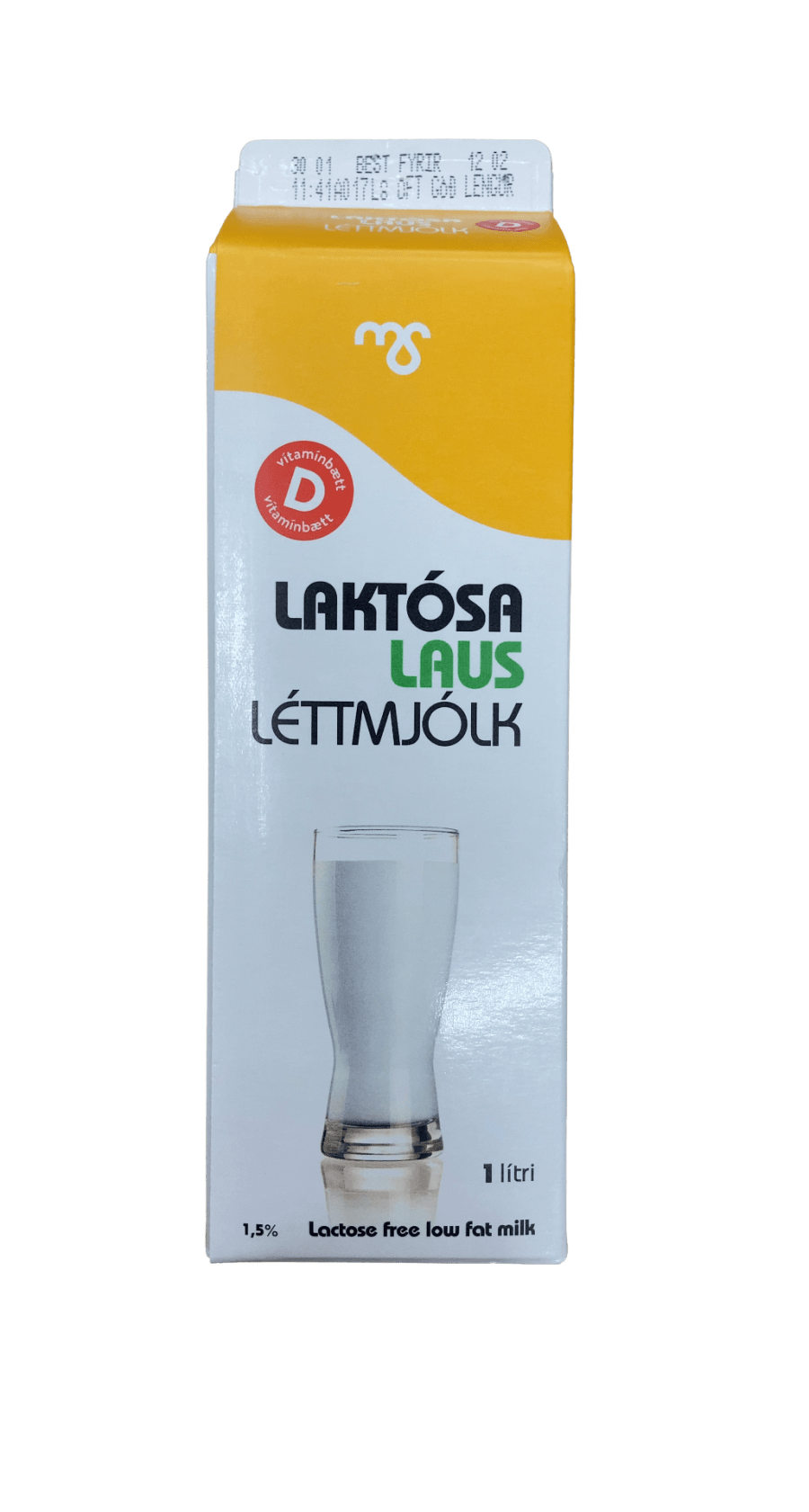 Laktósalaus Léttmjólk 1,5% 1000 ml