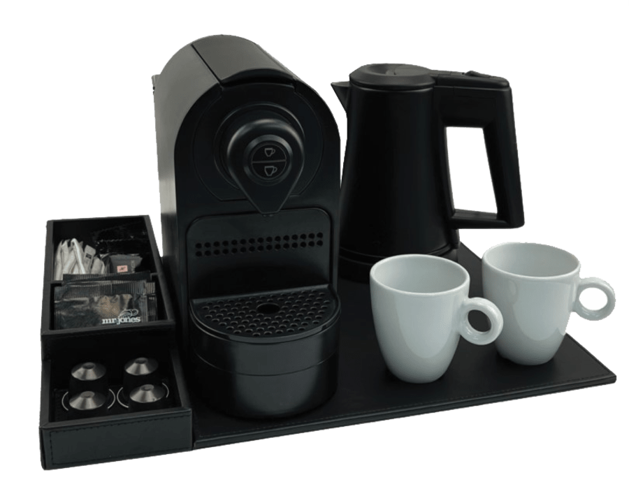 Kaffi- og testöð fyrir hótel