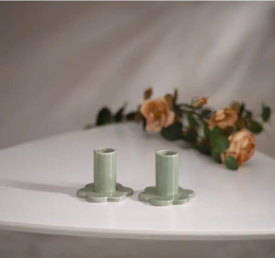 Kertastjaki Bloom 2stk grænn