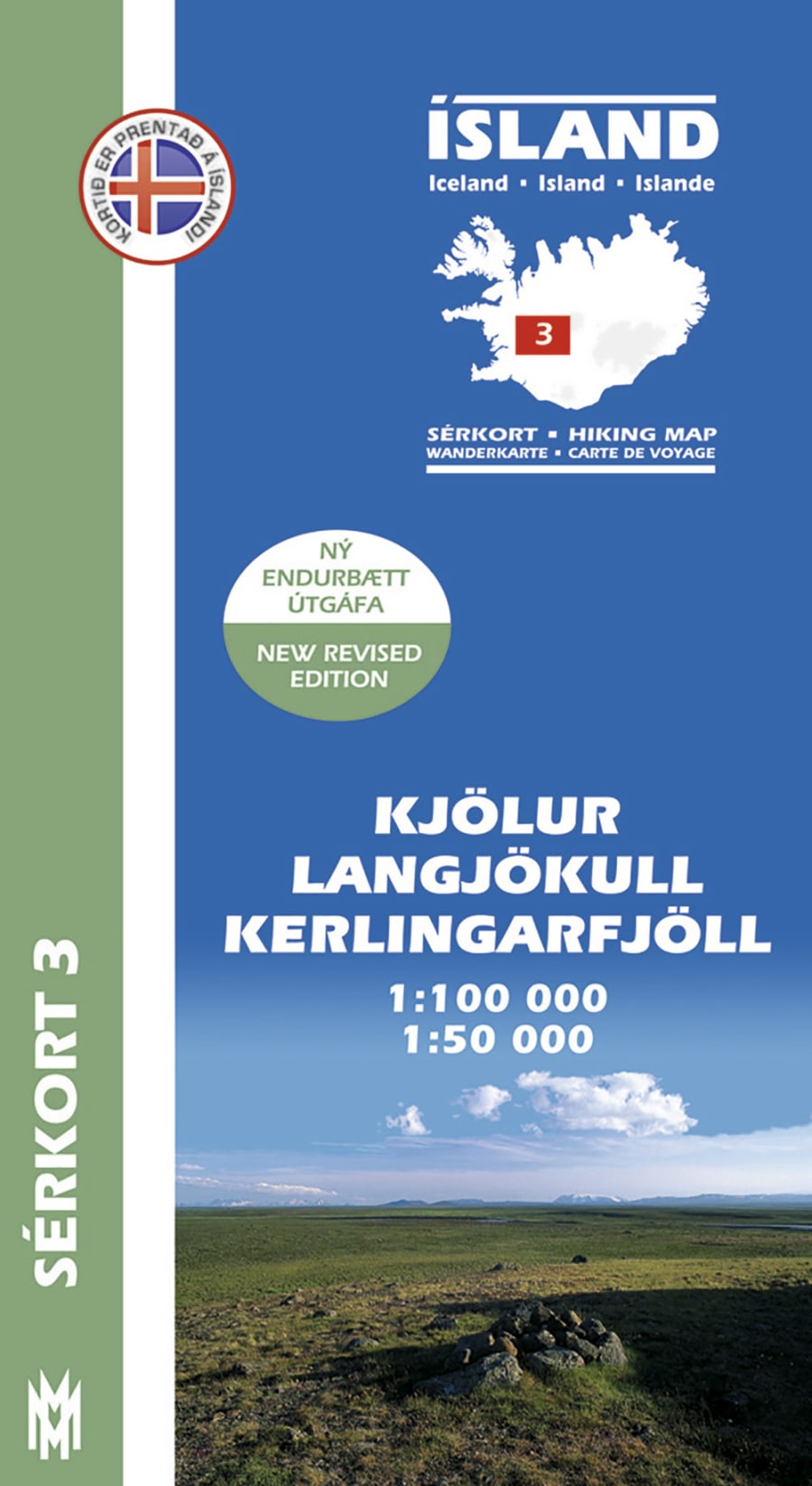 Kjölur, Langjökull, Kerlingarfjöll 1:100 000 - Sérkort 3
