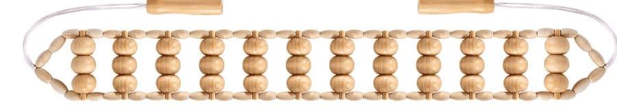 Kolombískt Maderotherapia viðarmeðferðar Gua Sha kúlna belti