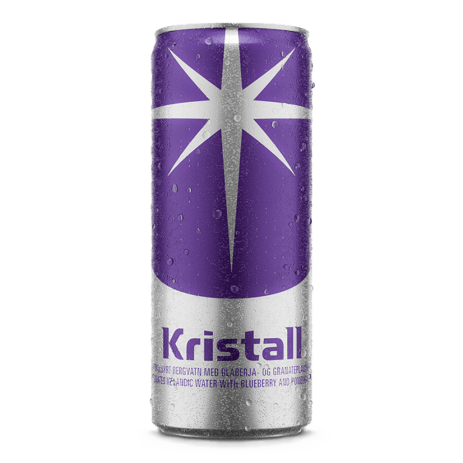 Kristall bláberja- og granatepla 0,33L