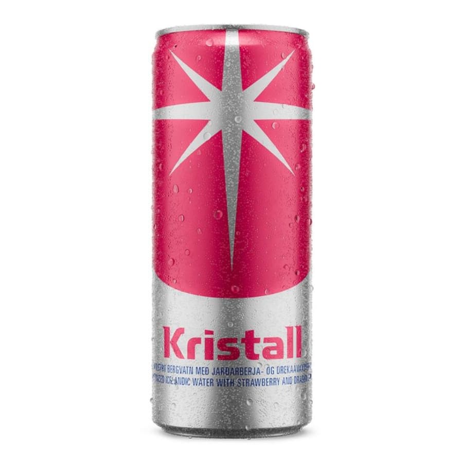 Kristall Jarðarberja og drekaávaxtabragð