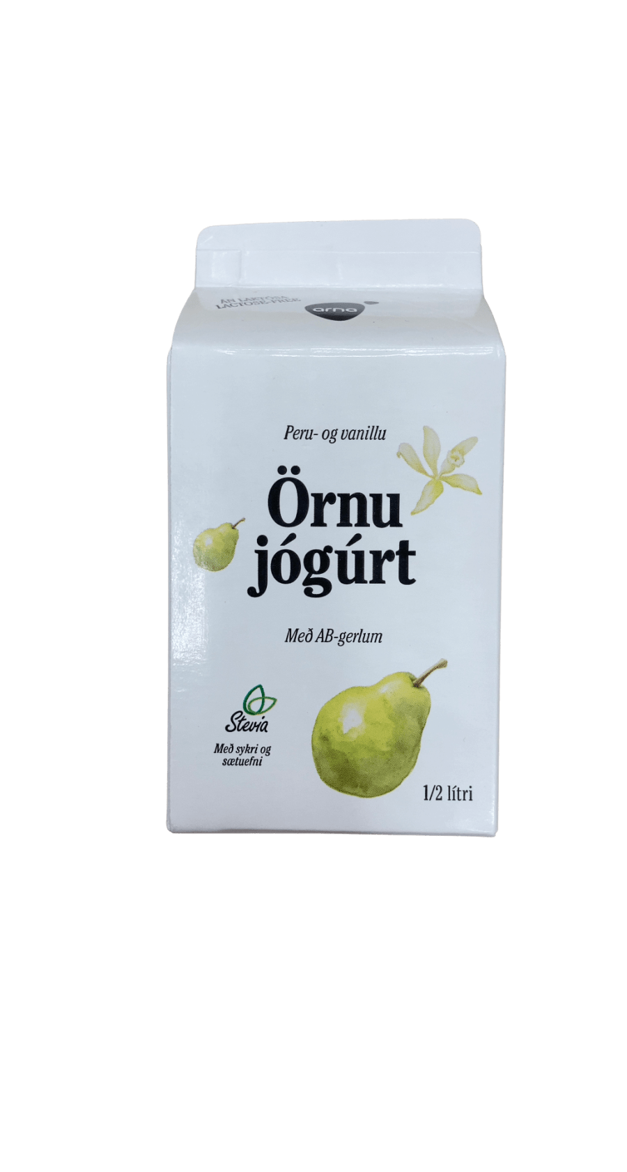 Örnu Jógúrt Peru- og Vanillu Án Laktósa 500 ml