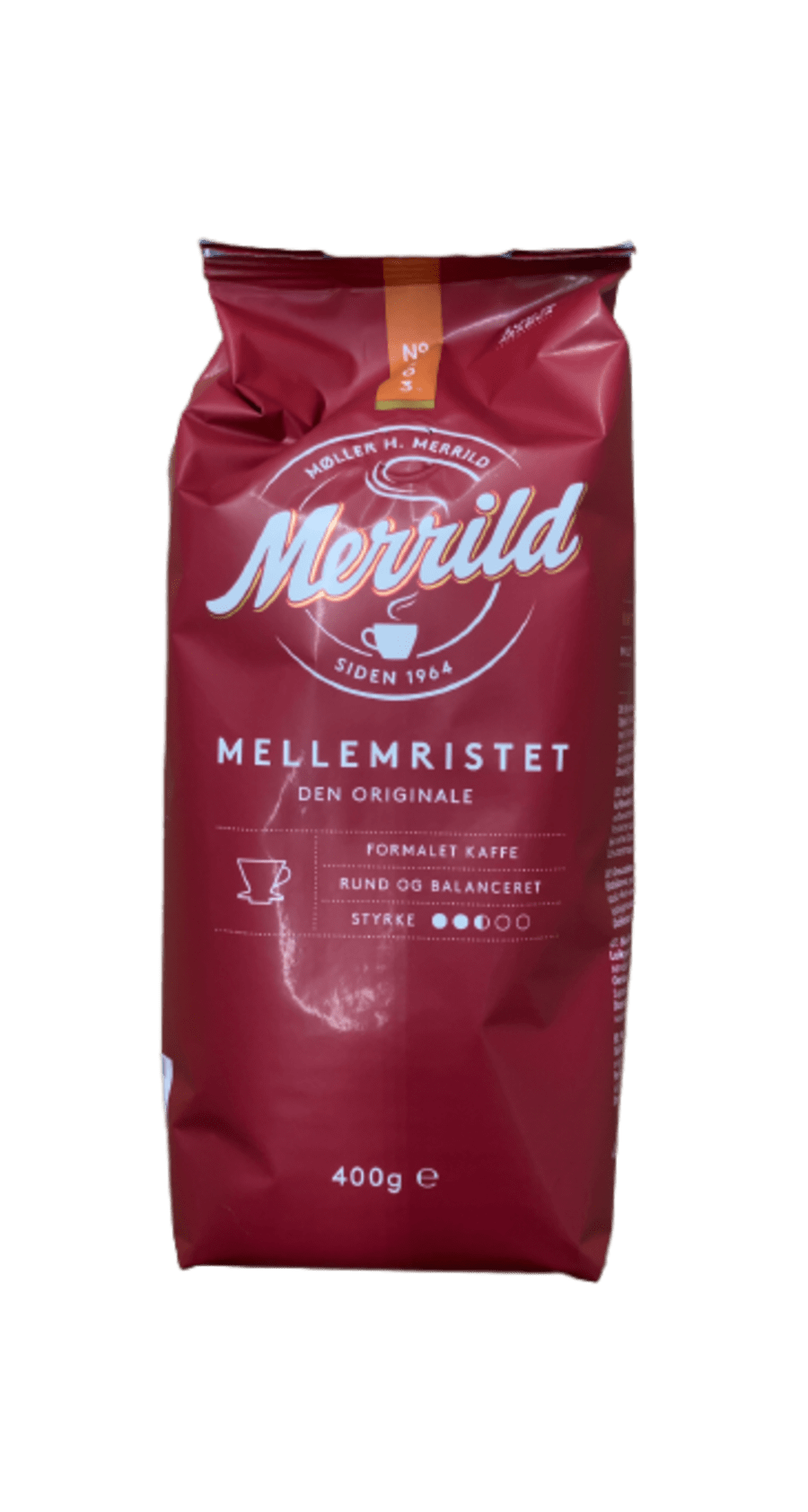 Merrild Den Originale miðlungsristað malað kaffi 400 g