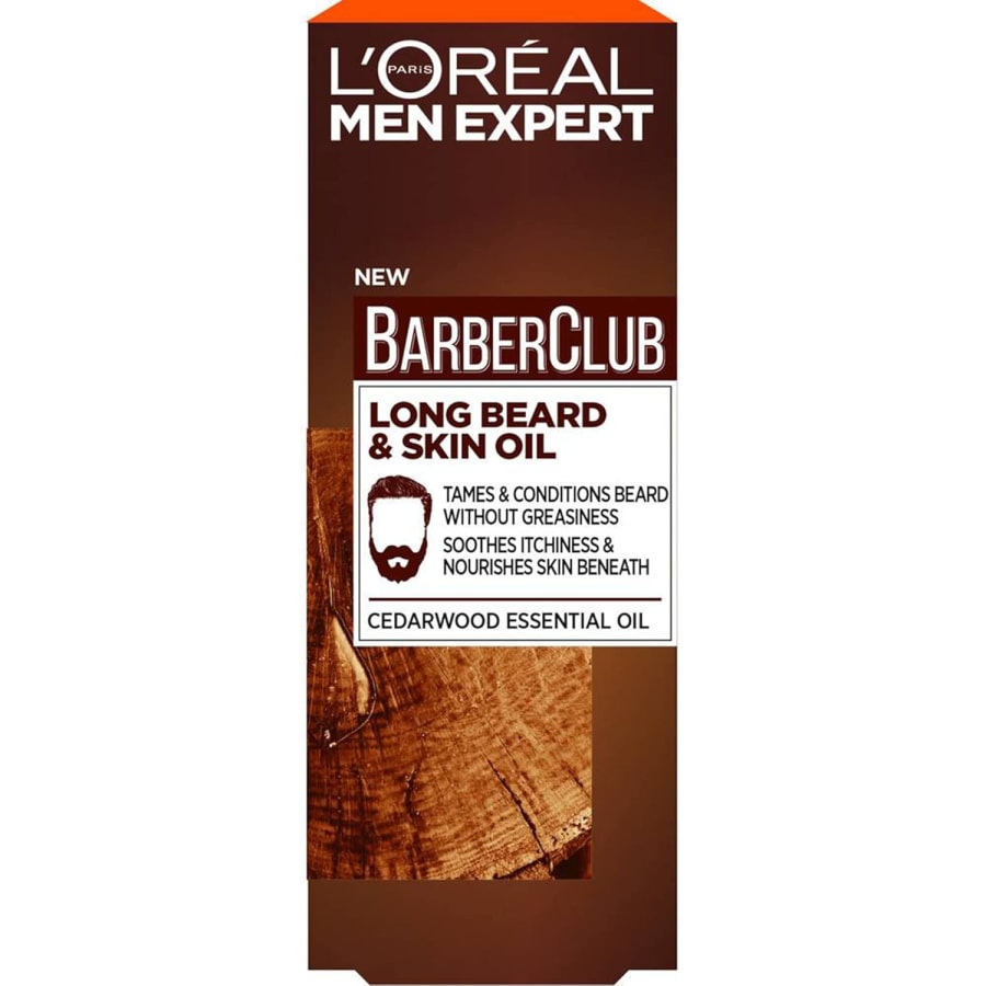 L'Oréal Men Expert Barber Club Skeggolía fyrir lengra skegg og andlit 30 ml