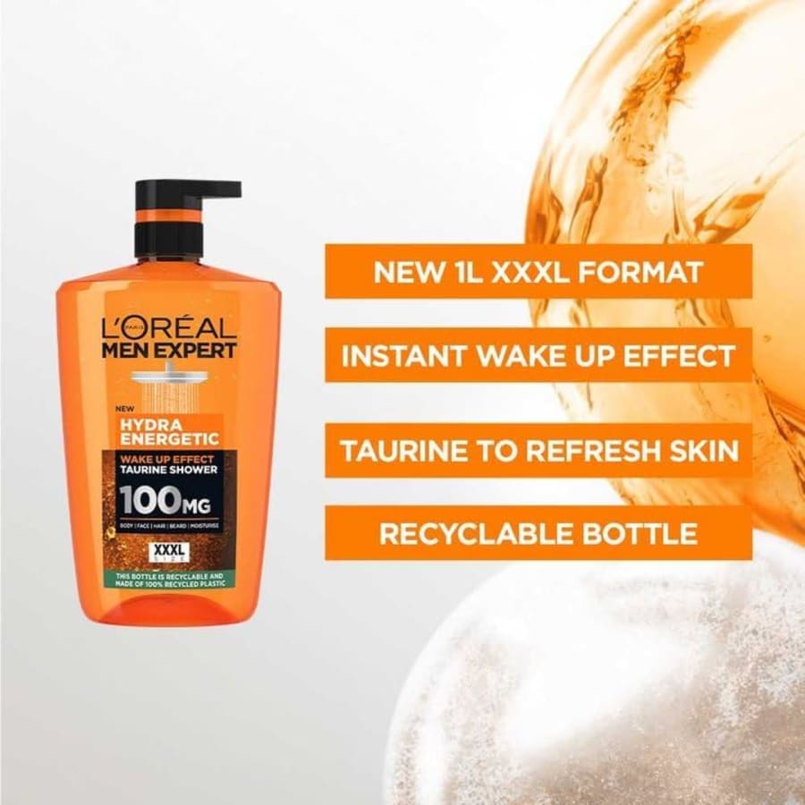 L'oréal Men Expert Hydra Energetic Wake Up Effect Taurome Sturtu Sápa XXXL 1 liter