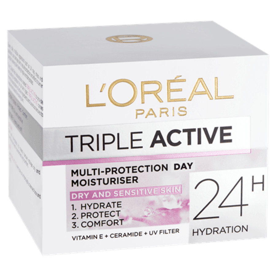 L'Oréal Paris Triple Active Night 24H Næstur Krem (Copy)