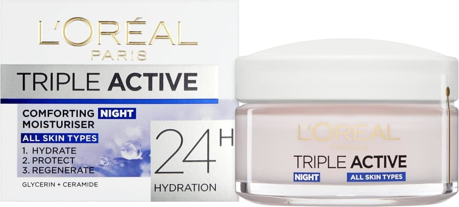 L'Oréal Paris Triple Active Night 24H Nætur Krem