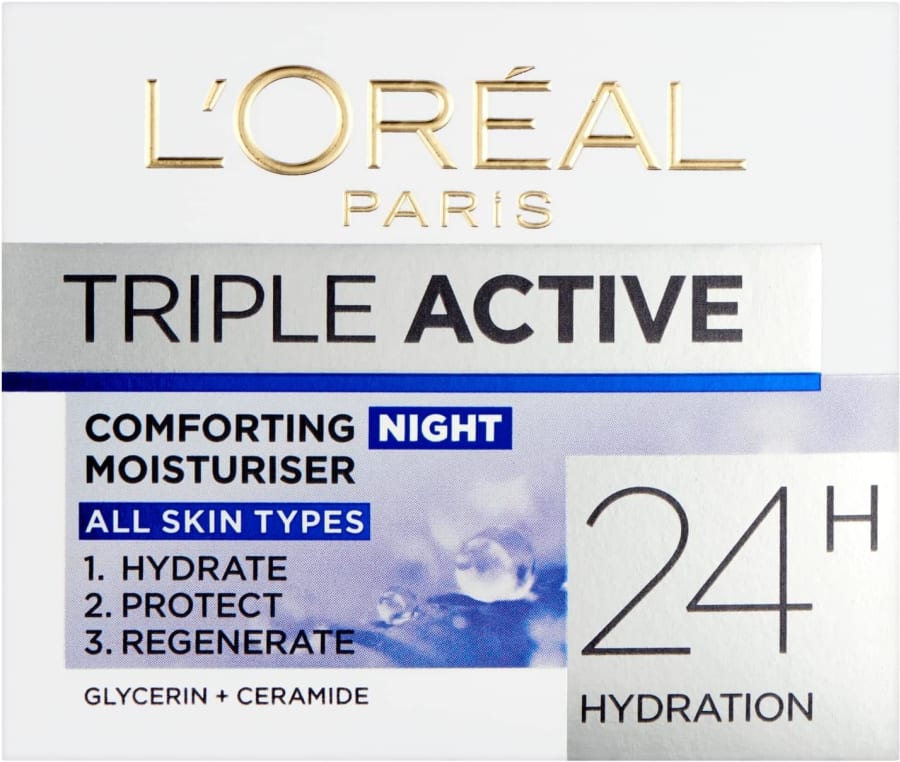 L'Oréal Paris Triple Active Night 24H Nætur Krem