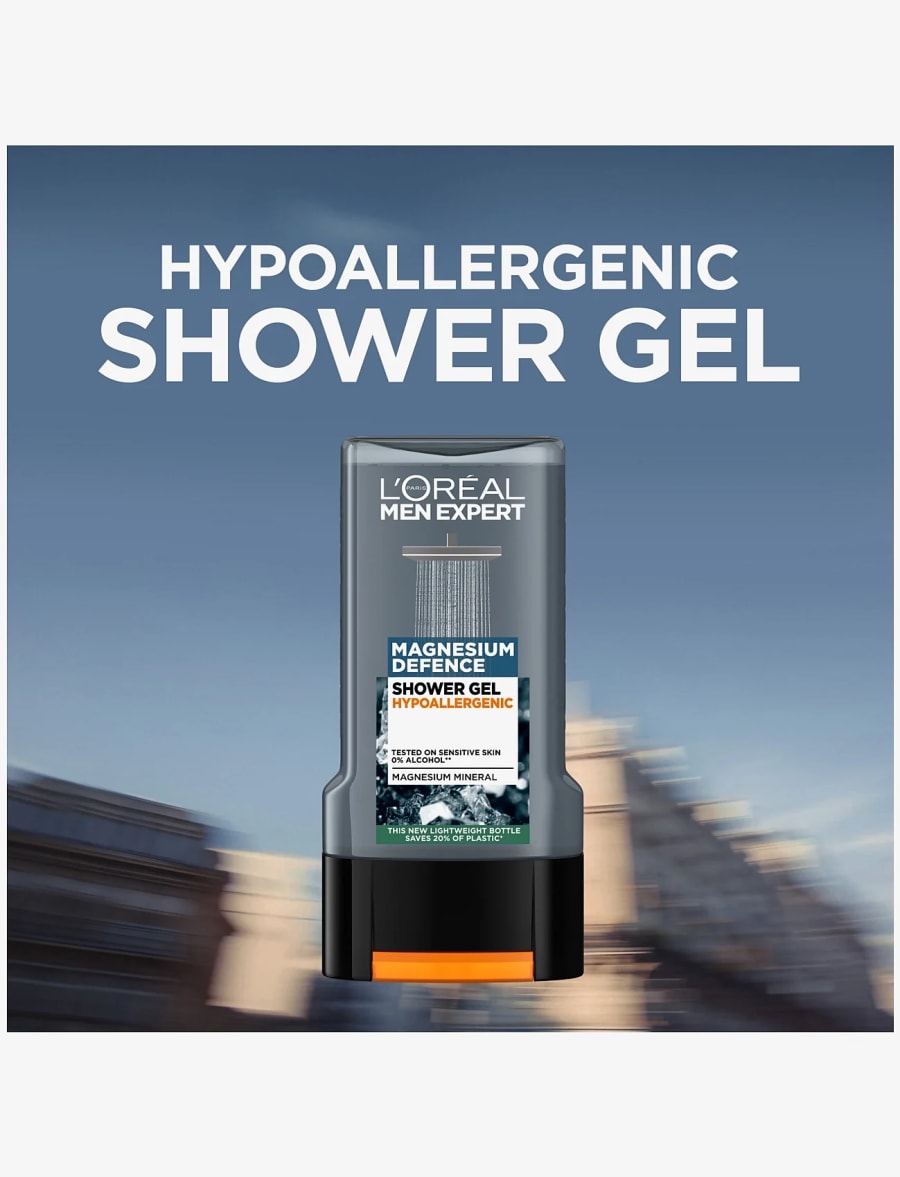 L'oreal Men Expert Magnesium Defence Hypoallergenice Sturtusápa 300 ml