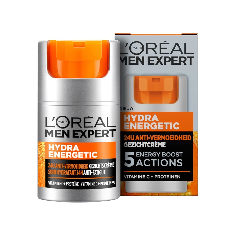 L'Oreal Paris Men Expert Hydra Energetic Daily Anti-Fatigue Rakakrem fyrir herra 50 ml