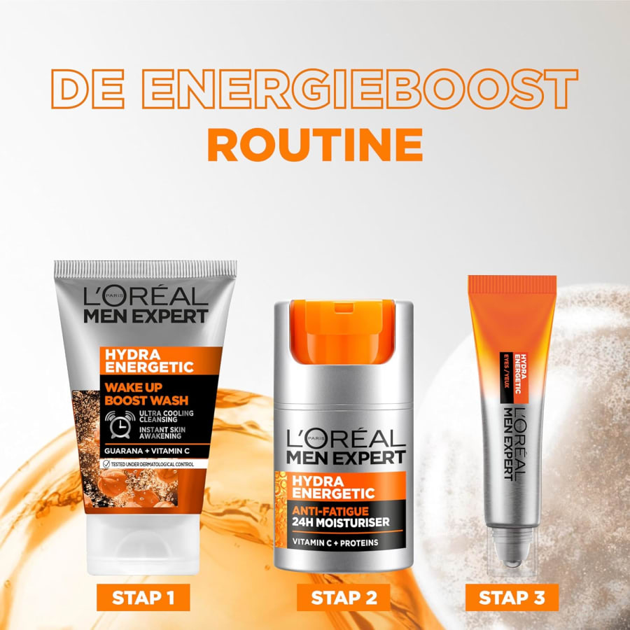 L'Oreal Paris Men Expert Hydra Energetic Daily Anti-Fatigue Rakakrem fyrir herra 50 ml