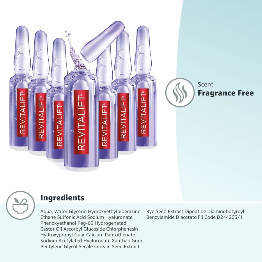 L'Oreal Paris Revitalift Derm Intensives Serum Hyaluronic Acid Ampúlur 7 x 1,3 ml