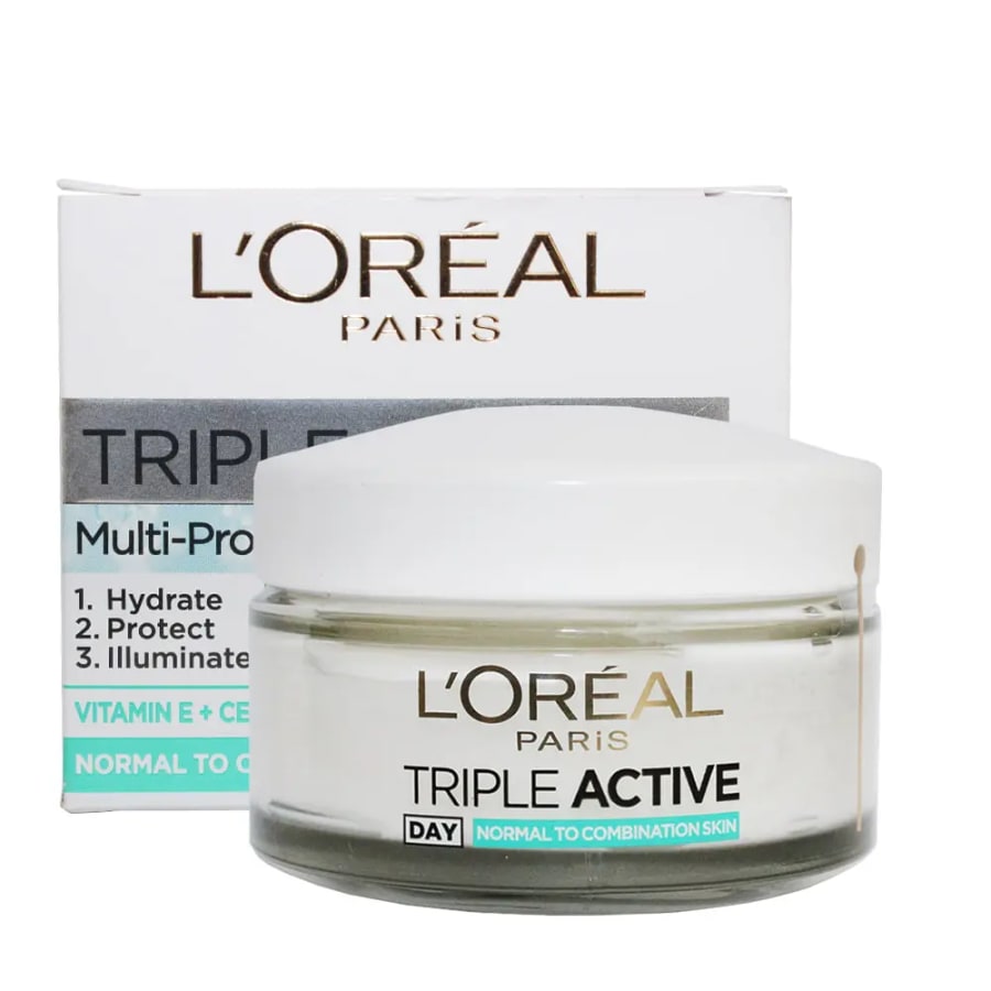 L'oreal Paris Tripple Active Multi Protection Moisturiser Day - Dagkrem