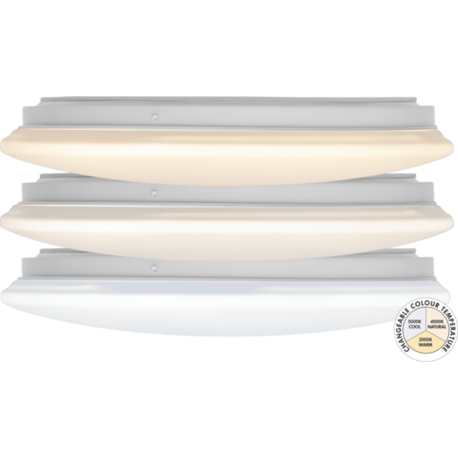 LED Taklampa ø33cm 3 ljóslitir