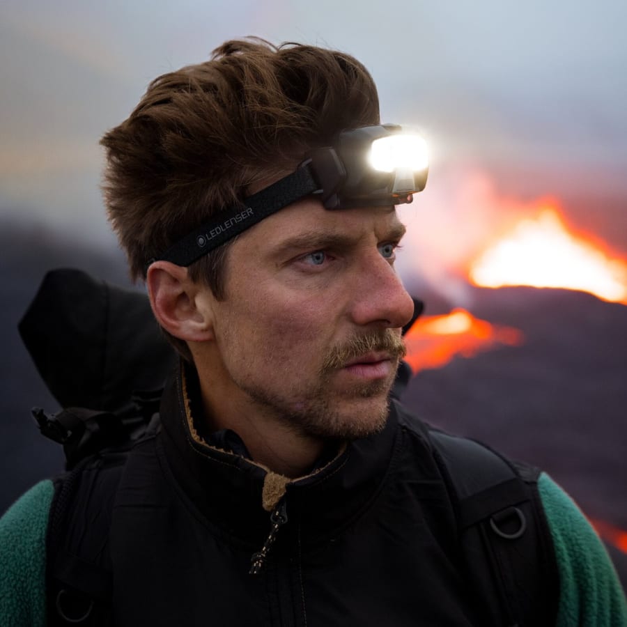 Ledlenser HF8R Core Höfuðljós, með hleðslurafhlöðu