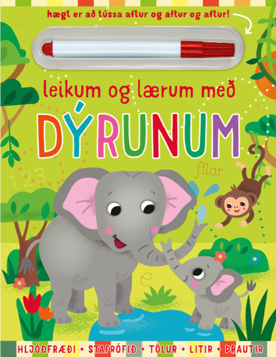 Leikum og lærum með dýrunum - verkefnabók