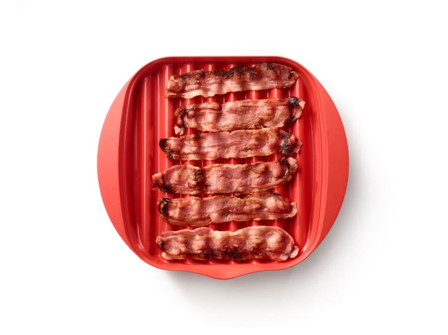 Lekue bacon bakki fyrir örbylgjuofn