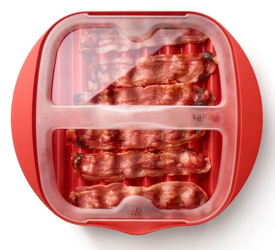 Lekue bacon bakki fyrir örbylgjuofn