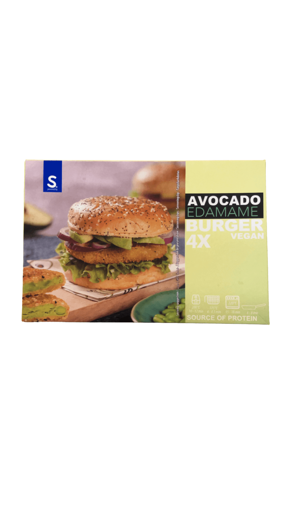 Anamma avókadó- og edamameborgari 360 g