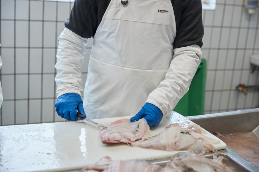Lyngsoe efnaþolin svunta, blá