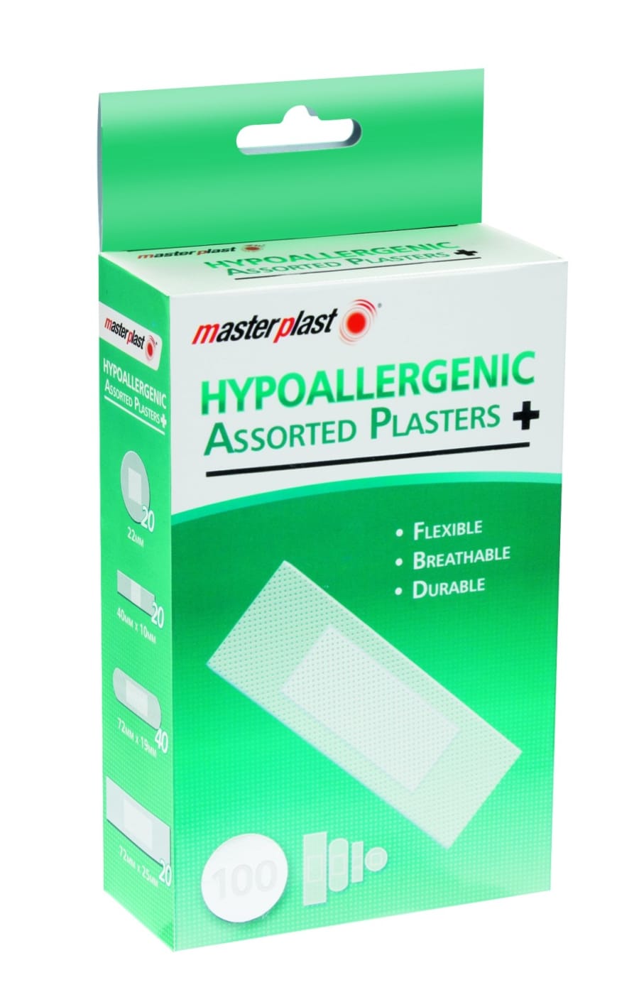 Masterplast ofnæmisprófaðir plástrar / Masterplast Ofnæmisprófaðir plástar 100 pk