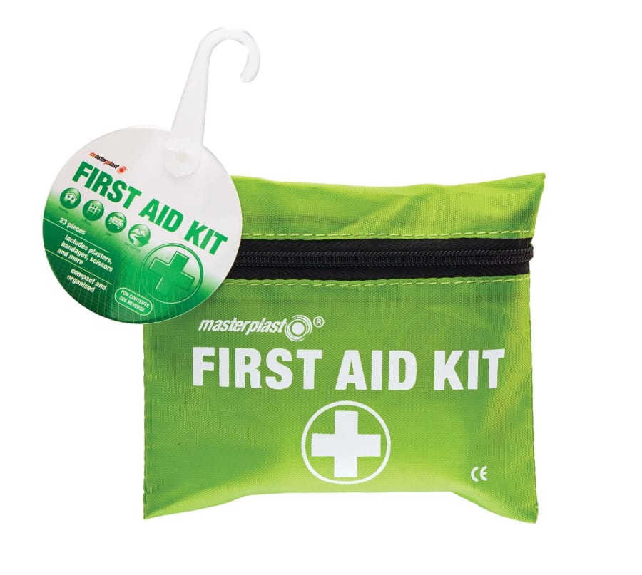 Masterplast skyndihjálparsett / FIRST AID KIT Skyndihjálpar sett með fyrstu hjálp 24 stk í pakka