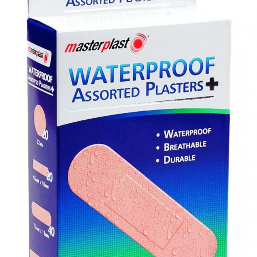 Masterplast vatnsheldir plástrar 100 stk / Masterplast Vatnsheldir plástrar 100 stk í pakka