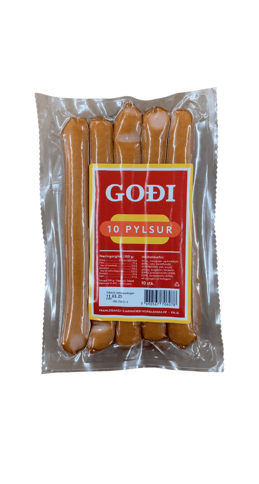 Goði 10 Pylsur 510 g