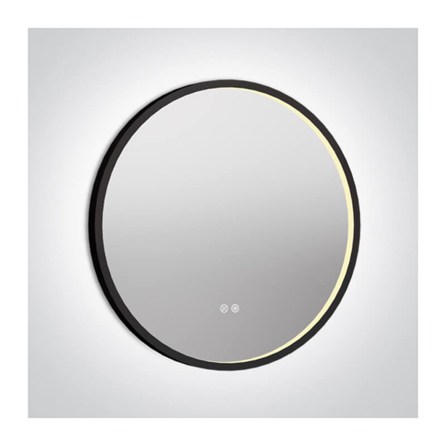 Mirror LED 20W Round Black