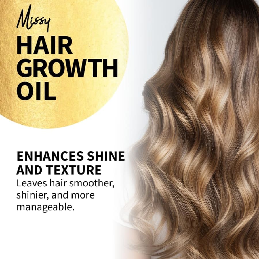 Missy Hair Growth Oil 100% náttúruleg innihaldsefni 100 ml.