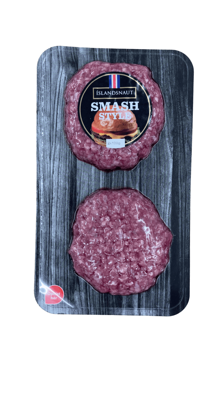 Íslandsnaut Smash Style Hamborgarar 240 g
