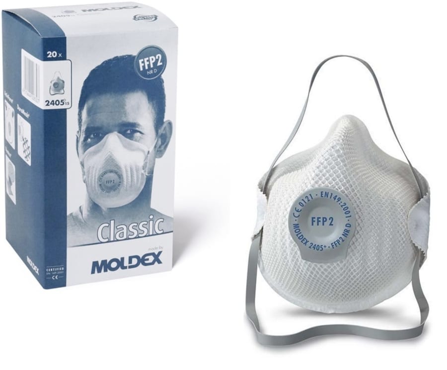 Moldex CLASSIC rykgríma FFP2 með ventli, 20stk