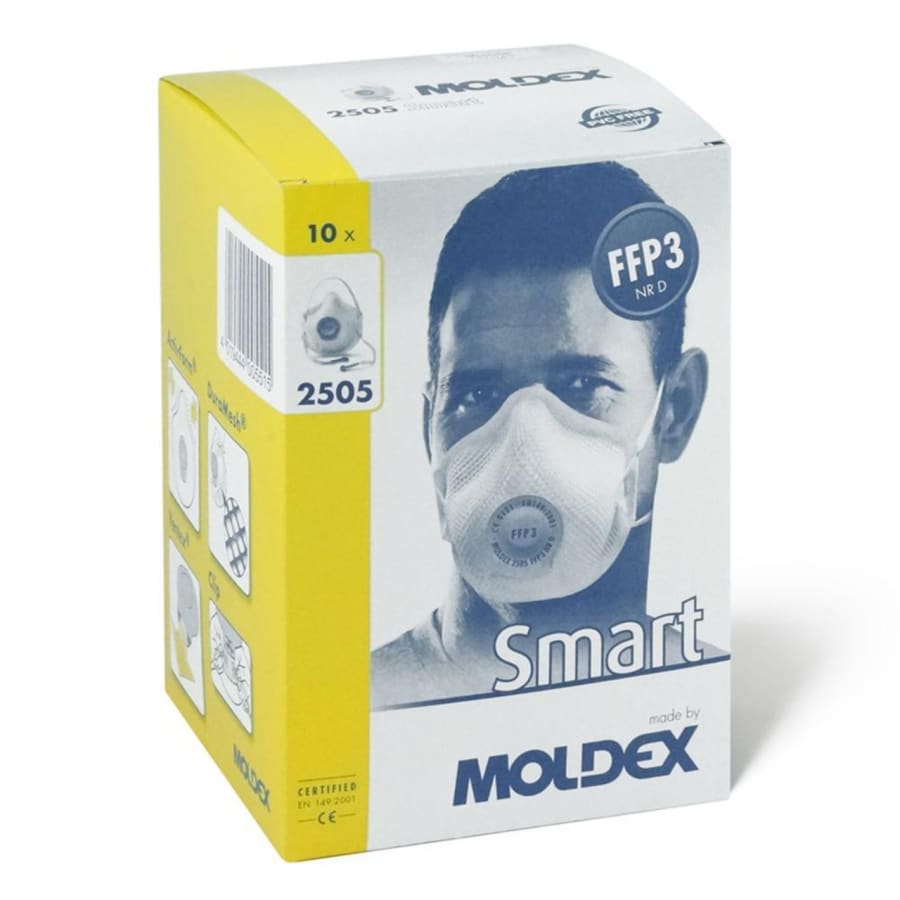 Moldex SMART rykgríma FFP3 með ventli, 10stk
