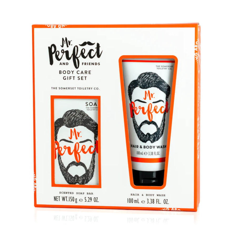 Mr Perfect Gjafasett - sápa og sturtusápa  Spearmint and Patchouli
