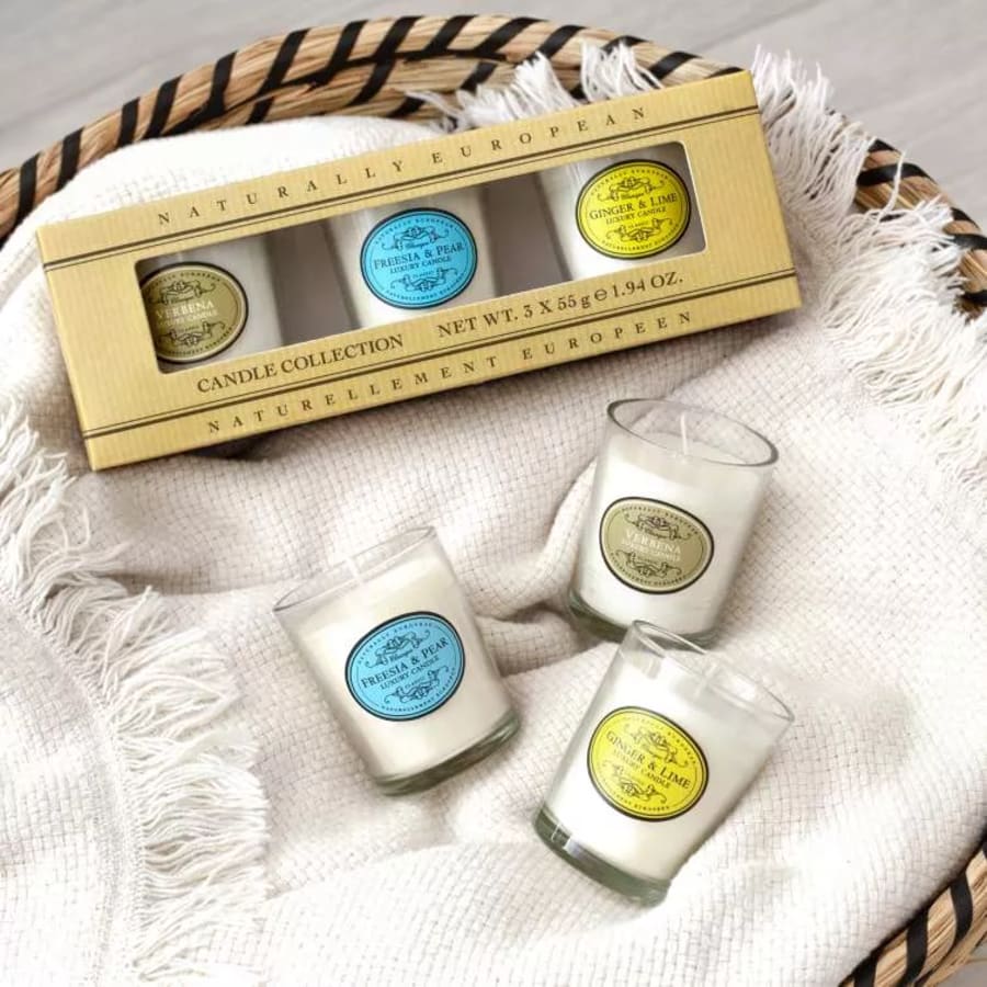 Naturally European Candle Collection 3 x 55 gr
